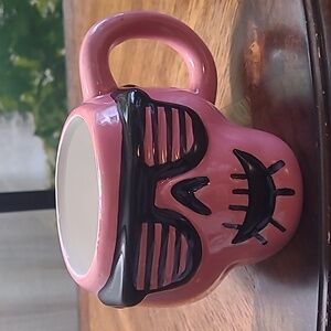 New with tags! Hyde & Eek Halloween Pink Skull Mug with handle